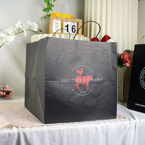 Bolsas de Papel Kraft Personalizadas de Lujo, Impresas, Reciclables, para Compras, Comida para Llevar, Promocionales, con Logotipo Personalizado - Product Image 6