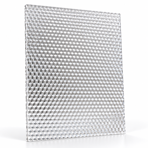 Vente en gros de diffuseurs de lumière LED, plaque acrylique transparente prismatique texturée en PMMA pour luminaires - Product Image 2