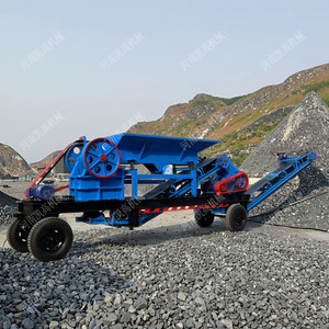 Mạnh mẽ nghiền Công suất pe250x400 cuộc sống lâu dài di động lớn Máy Nghiền hàm Máy Nghiền hàm với băng tải bê tông Máy Nghiền hàm - Product Image 1