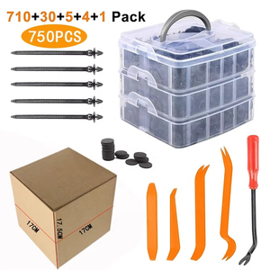 Huyo OEM Emballage Mixte de 635 Pièces de Clips de Porte Intérieurs Automobiles, Boîtes en Plastique et Rivets - Product Image 2