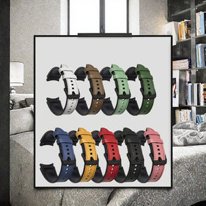 Bracelet de montre en cuir de luxe en gros pour montre 6/5/4 42 mm/46 mm, boucle à ardillon, respirant, doux, bande de 20 mm, OEM - Product Image 3