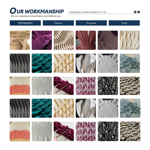 Abito Lungo Plissettato Miyake Estate 2026 con Stampa Francese Arricciata e Maniche a Sbuffo, Elegante, Antirughe, Vestibilità Slim - Product Image 6