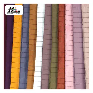 CEY Hot Sale Cut Dot Fabric 160-170GSM Uragri Black Woven Spandex Fabric