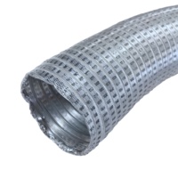 Vente directe fabricant : Conduit flexible industriel semi-rigide en aluminium de 200 mm, personnalisé, mural, pour gymnases, hôpitaux et salles.