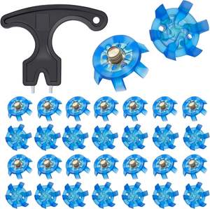 Kit de remplacement de crampons pour chaussures de golf, lot de 30, avec clé, système Tri-Lock à torsion rapide, crampons de traction, ajustement universel, personnalisable OEM - Product Image 1