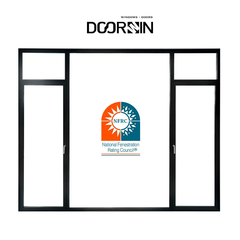 2024 New Arrival Aluminum Alloy Window House Window Frame Hurricane Impact Frameless Minimal Slim Frame Windows