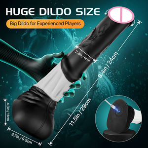 Пульт дистанционного управления вибрационный мягкий силиконовый конский анальный фаллоимитатор 30 см, дракон-монстр, секс-игрушка для взрослых - Product Image 6