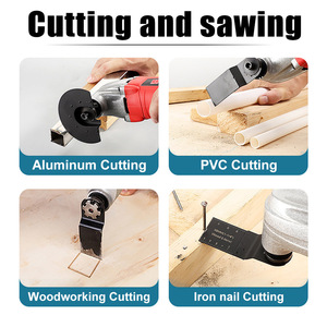 High Carbon Steel Oscillating <b>Saw</b> Blade Toothed Cutting Blade for Wood Metal <b>Plastic</b> Multi Tool - Product Image 4