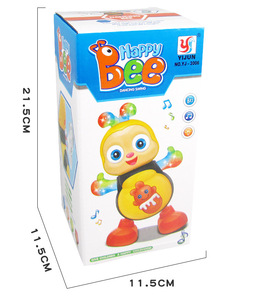 Shake Sing Dance avec le dessin animé Bee Electric Light Music Stall Jouets en plastique en gros - Product Image 6