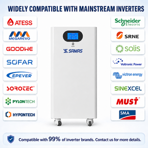แบตเตอรี่สำรองพลังงานแสงอาทิตย์แบบไฮบริด SAMAS Split 16kWh 51.2V 314Ah LiFePO4 CAN BMS สำหรับติดตั้งในบ้าน เหมาะสำหรับผู้ติดตั้งและผู้รับเหมา - Product Image 4