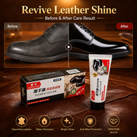 Hei Niu - Betún para Zapatos de Cuero con Aceite de Oveja, 70g, en Envase con Diseño en Relieve 'Black Bull', Fácil de Limpiar, Sensación Táctil Única y Tridimensional