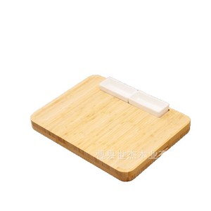 Planche à fromage en bambou Mu Yujia avec couteau 30x20cm, plateau de service durable pour fromages et en-cas - Product Image 1