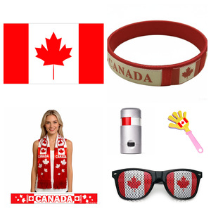 Venta al por mayor 2026 EE. UU.-Canadá-México: Set de accesorios para aficionados al fútbol (bandera, gafas, palmas de manos, accesorios faciales de colores) con impresión de logotipo - Product Image 2