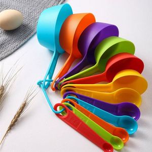 BPA Free and Dishwasher Safe Plastic <b>Measuring</b> Cups and <b>Spoons</b> Set Dry <b>Measuring</b> Cups Set with Spout and Leveler - Product Image 2