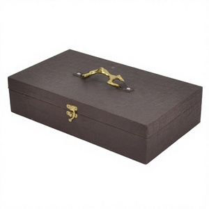 Look standard brun boîte et étui précieux utilitaires stockage couleur marron boîte de qualité supérieure boîte-cadeau équestre en gros - Product Image 1