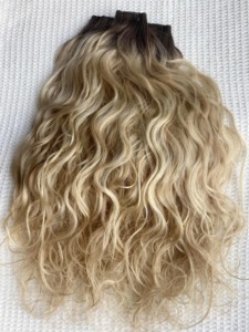 Nuova Tendenza 2024: <span class=keywords><strong>Extension</strong></span> di <span class=keywords><strong>Capelli</strong></span> Remy Genius Hair Weft, Colori Scuro/Chiaro/Balayage, <span class=keywords><strong>con</strong></span> <span class=keywords><strong>Capelli</strong></span> Ondulati Senza Perdita di <span class=keywords><strong>Capelli</strong></span> - Product Image 6