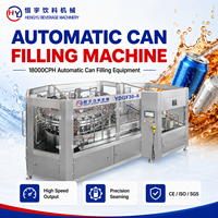 Machine de remplissage de canettes aseptique automatique réglable sur mesure OEM pour boissons gazeuses destinée aux usines de boissons