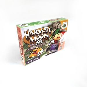 Top Quality Harvest Moon 64 Box Thick Cardboard with Tray <b>Game</b> Cartridge Replacement Box for N64 - Product Image 3