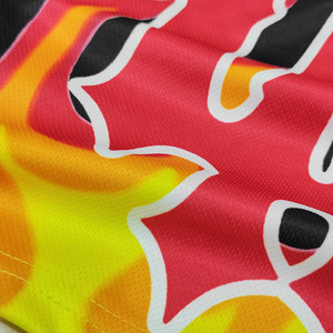 All Over Print Shorts Summer Casual Loose Fit Beach Pants Custom Logo Design Polyester Knitted Sport Wear - Product Image 3