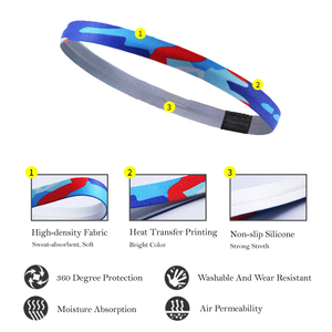 Diademas deportivas elásticas para invierno al aire libre Fitness correr Yoga atlético para niños mujer logotipo personalizado deportes diadema Jacquard - Product Image 3