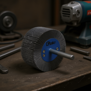 Ttake Resin Bonded Abrasive Cloth Flared Cup <b>Grinding</b> <b>Wheel</b> 50x20 Mm 6 Mm Shaft 40 Grit Deburring - Product Image 3