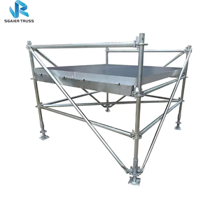 เวทีเหล็กชุบสังกะสีแบบพกพา ขนาด 4'x8' สำหรับงานดนตรี พร้อมระบบล็อคแบบวงแหวน - Product Image 5