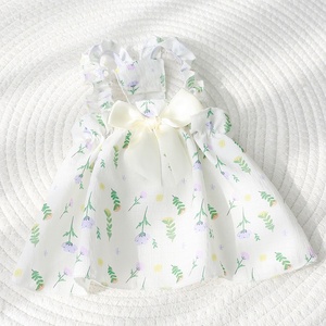 Ropa para Perros Echo, Ligera, con Clip para Correa, Estilo Princesa Floral Francés, Nuevo Estilo para Primavera/Verano, para Bichón y Gatos Teddy - Product Image 3