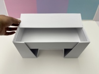 Boîte cadeau magnétique rigide à double porte avec logo personnalisé, design d'emballage durable PPWR, doublure en satin, boîte cadeau pour cosmétiques et bougies