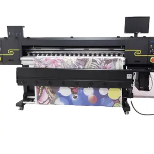 Audley Populer F6 1900Mm 6 I3200 Kepala Digital Industri Pewarna Sublimasi Mesin Cetak Pakaian Printer Transfer Kain