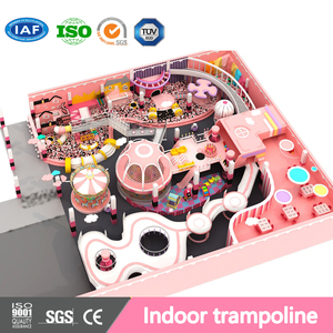 Aobeile - Aire de jeux intérieure pour enfants - Équipement de jeux en PVC souple - Trampoline familial - Toboggan <span class=keywords><strong>suspendu</strong></span> - Piscine à balles - <span class=keywords><strong>Parc</strong></span> d'attractions - Product Image 3