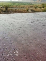 Tapis d'estampage en béton à texture bois Flex PU, robuste pour extérieur, avec moulage sous pression et installation par pressage pour pavés Reazone RZTM