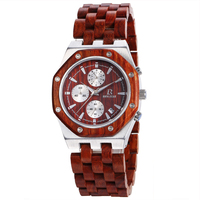 Montre en bois pour homme Gshock avec fonction chronographe, montres en bois en gros