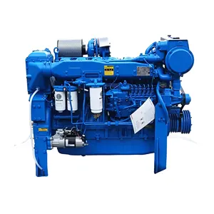 Em estoque WD12C327-15 Motor diesel marinho em linha motor refrigerado a água 240 kw/326 hp/1500 rpm para uso do navio