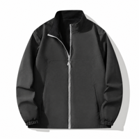 Veste en polaire zippée décontractée pour homme avec col montant pour l'hiver, broderie personnalisée disponible, design réversible sur le devant