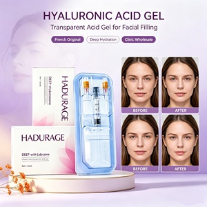 <span class=keywords><strong>Acide</strong></span> <span class=keywords><strong>Hyaluronique</strong></span> Réticulé Injectable – Remplisseur Dermique pour Visage, <span class=keywords><strong>Nez</strong></span>, Lèvres, Joues, Menton, Cou - Product Image 1