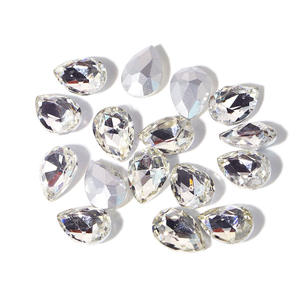 Gran oferta, piedra de cristal trasera de punto de moda suelta de colores decorativos para joyería, forma de pera Gota de lágrima - Product Image 3