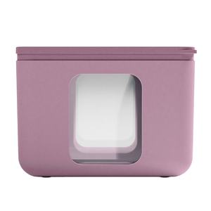 Récipient de stockage alimentaire moderne de luxe carré en polypropylène mauve de haute qualité italien - Product Image 1