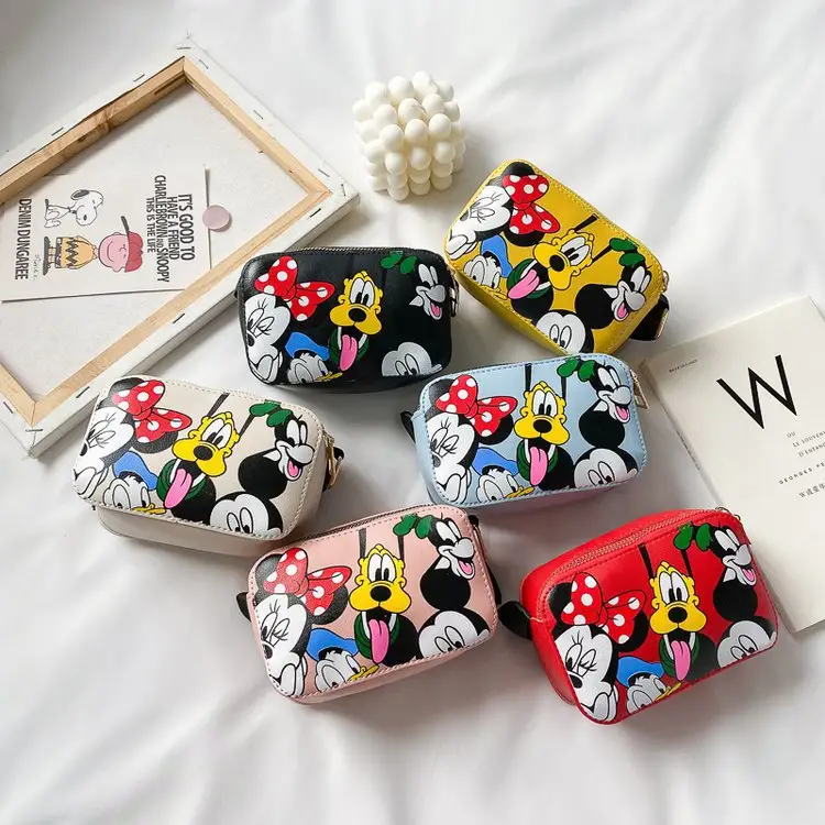 Cartoon mouse Cute Fashion Coin Purse Small Leather Bag Kids Cute Candy Small Bag For Children