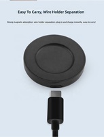 Câble de charge magnétique USB Type-C noir pour Xiaomi Mi Smart Watch S1, station de charge sans fil, support de charge USB-C, base de charge