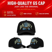 Tersedia 2026 Topi Jenggot Berlogo Kustom Baru Model A Frame Berhias Rhinestone dengan Lapisan Satin Gorras G5 Set Lengkap Topi Jenggot B-CROSS