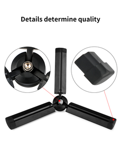 Trípode de cámara DSLR de aleación de aluminio, base de soporte de cámara de viaje conveniente, <span class=keywords><strong>mini</strong></span> trípode de fotografía trípode de cardán estabilizador de escritorio - Product Image 6