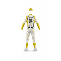 Ensembles d'uniformes de baseball unisexes de haute qualité à manches courtes, imprimés, 100 % polyester, respirants et à séchage rapide