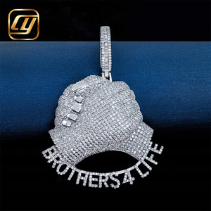 Bijoux Hip Hop Iced Out CHOYUE en Or Véritable 10K 14K avec Diamants de Laboratoire, Pendentif Hip Hop - Product Image 1