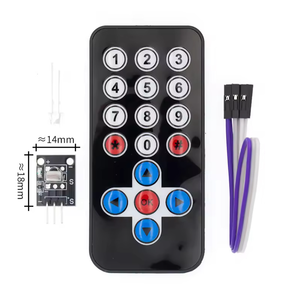 HX1838 Infrared Remote Control Kit - Wireless <strong>IR</strong> Transmitter &amp; <strong>Receiver</strong> <strong>Module</strong> for Robot/DIY Projects (Black) - Product Image 4