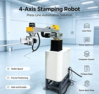 Manipulateur de poinçonnage à quatre axes, robot de poinçonnage automatique pour la production de coques métalliques d'appareils électroménagers