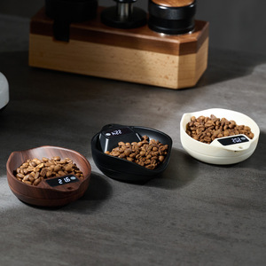 2kg 0,1g USB-Typ-C-Aufladung messen Kompakter tragbarer Blatts chirm Walnussholz körper Digitale Küchen kaffee waage mit Timer - Product Image 6