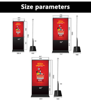 Écrans publicitaires LCD capacitifs d'intérieur à expédition rapide, kiosque numérique de 43 pouces, affichage publicitaire en libre-service pour les centres commerciaux