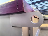Poubelles industrielles personnalisées avec porte 2- 10m ³ Benne à ordures en acier Solutions de déchets de construction