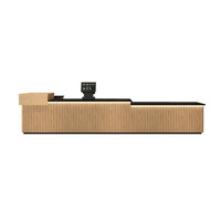 Comptoir de bar pour salon de thé au lait, style minimaliste moderne, pour café, boutique de desserts aux fruits, comptoir commercial, comptoir de caisse pour salon de boissons