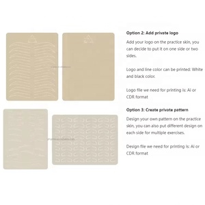 Pelle Sintetica Senza Inchiostro in Lattice per Pratica Tatuaggio Sopracciglia, per Trucco Permanente, Forniture per Principianti, Tatuaggi Sopracciglia - Product Image 5